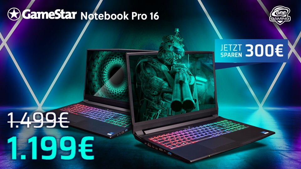 Jetzt zugreifen: sichert euch das ONE GameStar-Notebook Pro 16 für einen Top-Preis