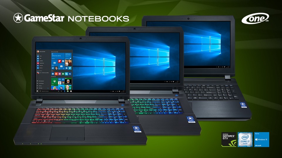 Unsere neuen Gaming-Notebooks mit NVIDIAs Pascal-Grafikkarten: Viel mehr Spieleleistung zum günstigeren Preis und bis zu einem Kilo niedrigerem Gewicht.