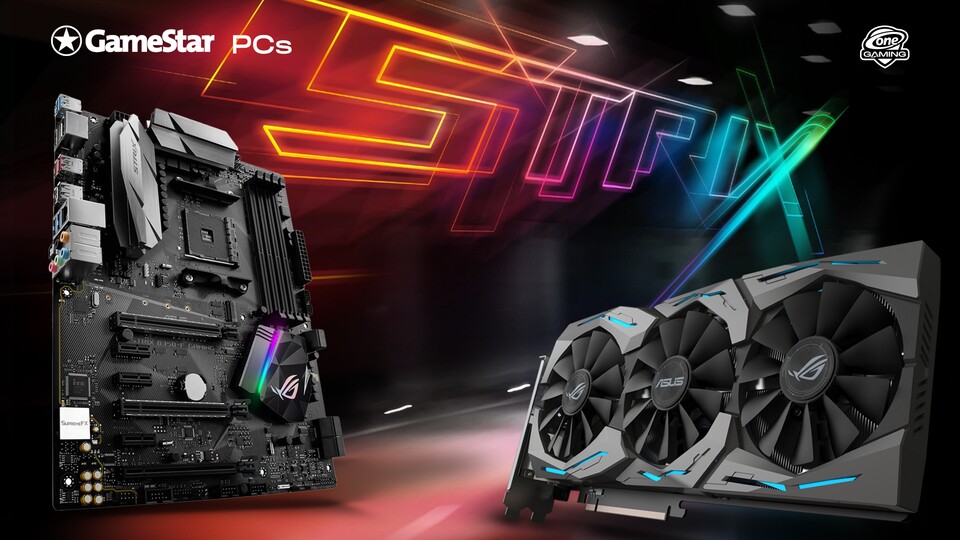 Unsere GameStar-PCs der Ultra-Serie basieren auf starken ROG-Strix-Mainboards von Asus. Damit bist du bestens gerüstet für die Zukunft.