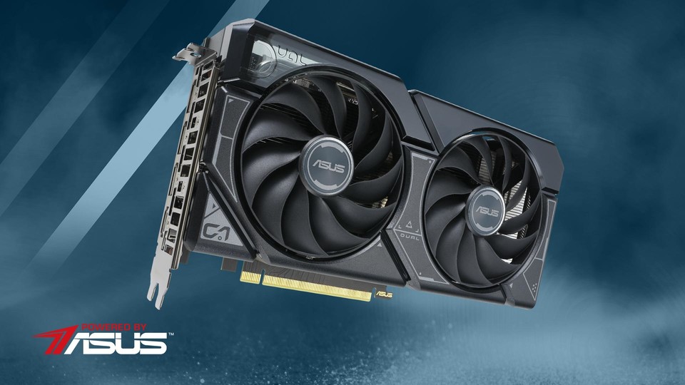 Mit der ASUS Dual GeForce RTX 4060 Ti genießt ihr Spiele in bester Full-HD-Qualität.