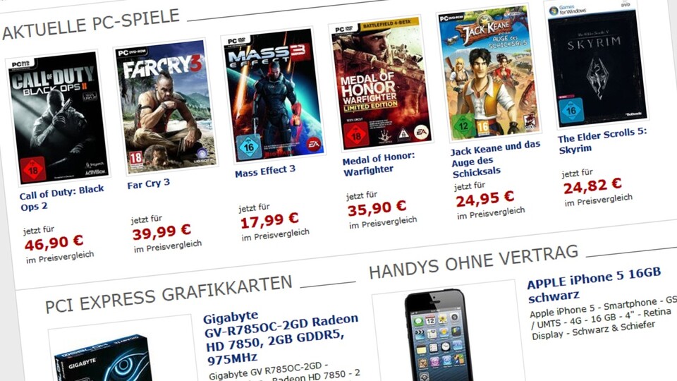 Im komplett neu gestalteten Preisvergleich von GameStar.de und Billiger.de kaufen Spieler besonders günstig ein.