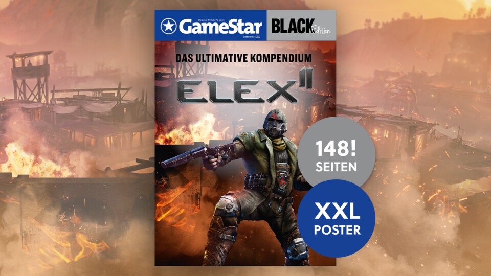 Die große Black Edition zu Elex 2, hier noch mit vorläufigem Cover.