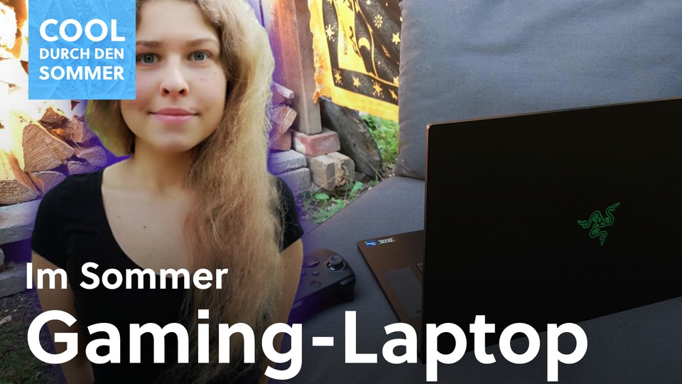 Nele spielt draußen so gut wie nur noch am Gaming-Laptop.