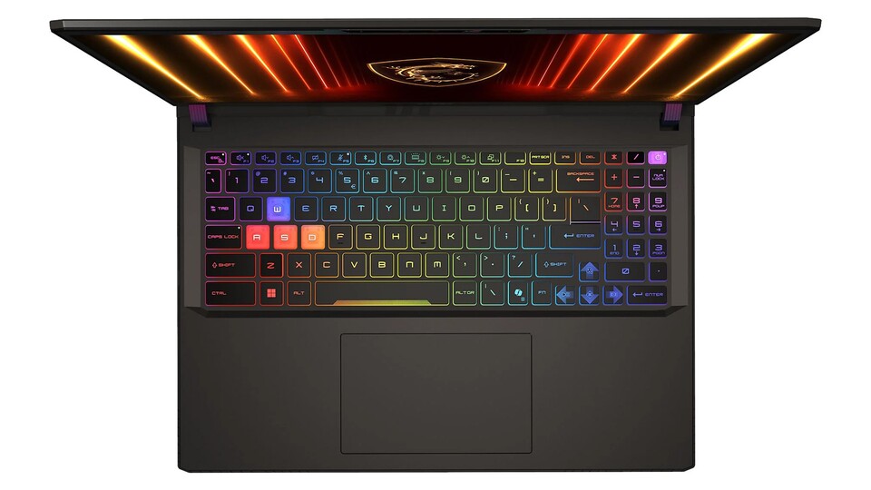 Mein persönliches Highlight des MSI Vector 16 HX AI ist das beleuchtete RGB-Keyboard, das einfach superschick aussieht!
