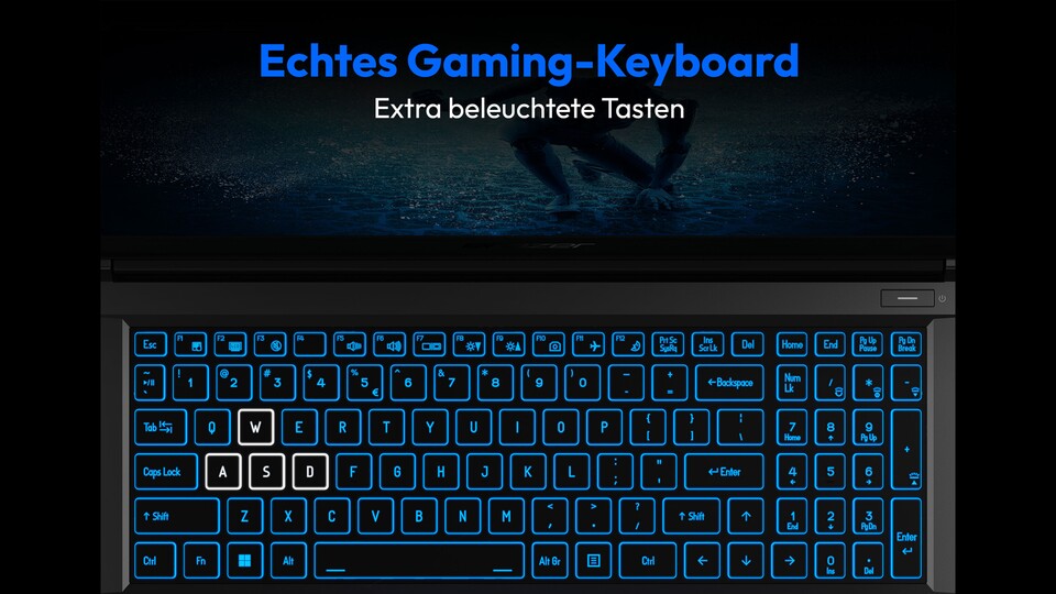 Die komplette Verarbeitung des Laptops, aber vor allem die Tastatur, kann sich mehr als sehen lassen.