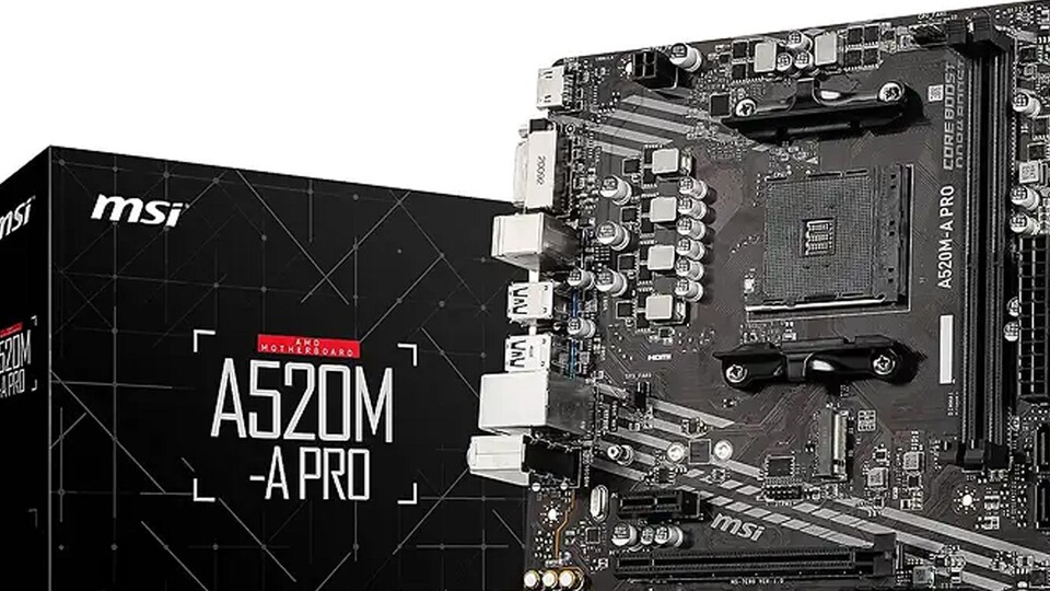 Die verbaute Hardware umfasst unter anderem dieses MSI-Mainboard.