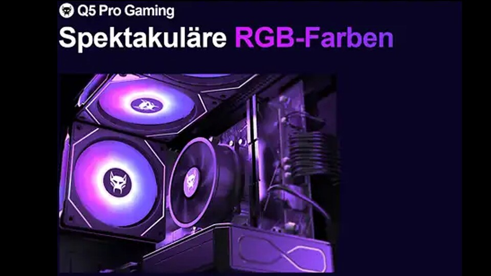 Mit diesen coolen RGB-Lichtern macht der Beastcom Q5 Pro einiges her.