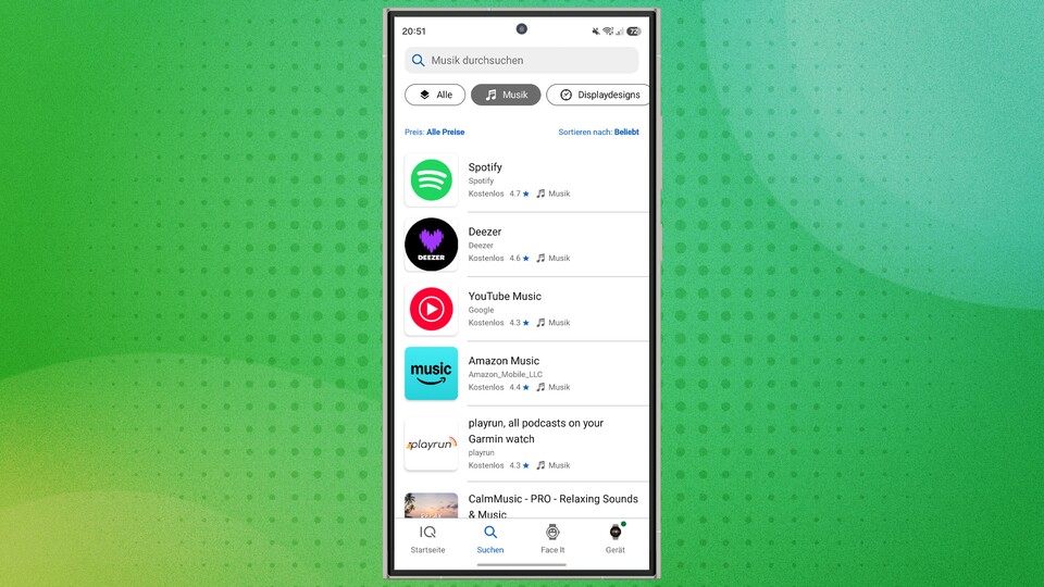 Wer Apple Music nutzt, schaut bei Garmin leider in die Röhre.