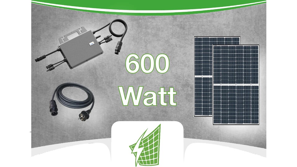 Ganze 870 Watt Eingangsleistung mit hocheffizientem 800W-Wechselrichter, der auch auf 600W gedrosselt werden kann - und das zum Hammerpreis!
