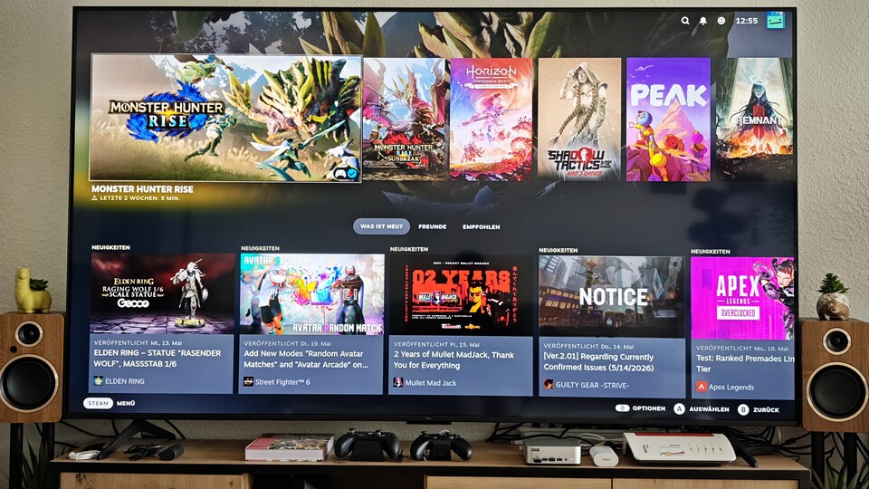 Und schwupp: Schon läuft der kleine PC mit BazziteOS. (Bildquelle: Duy Linh DinhGameStar Tech)