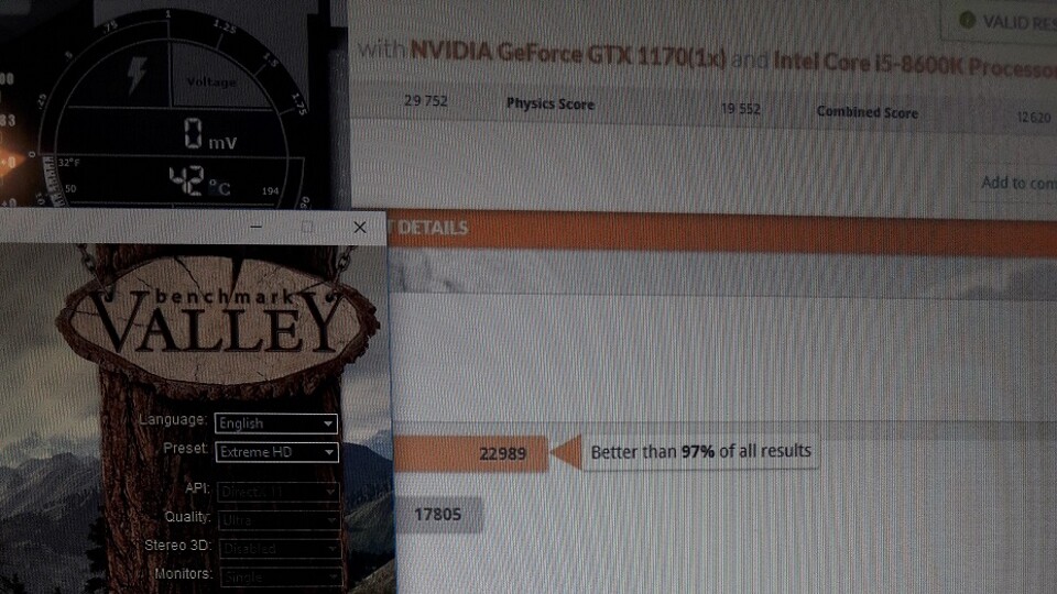 Ausschnitt des angeblichen 3DMark-Ergebnisses einer Geforce GTX 1170 (Bildquelle: PCGamesN)