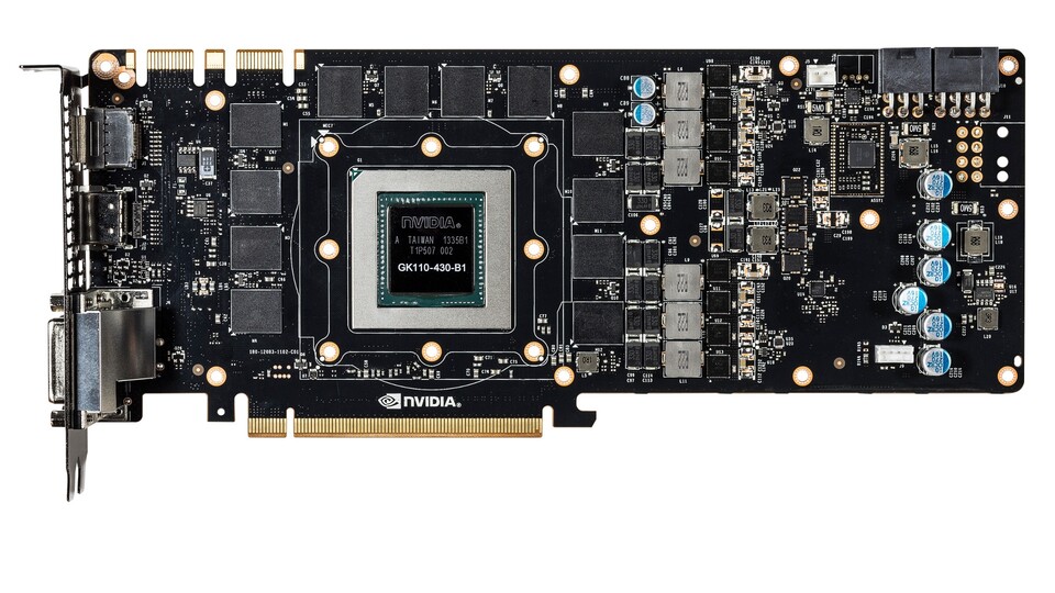  Insgesamt verfügt die Geforce GTX Titan Black über 7,1 Milliarden Transistoren.