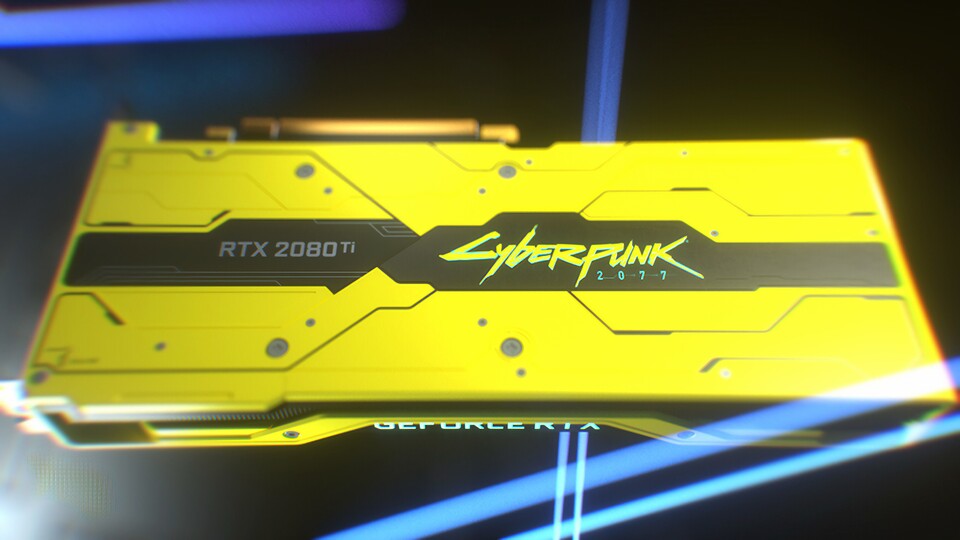 Auf Ebay werden bereits fast 6.000 Euro für eine Geforce RTX 2080 Ti Cyberpunk 2077 Edition aufgerufen. (Bildquelle: Nvidia)