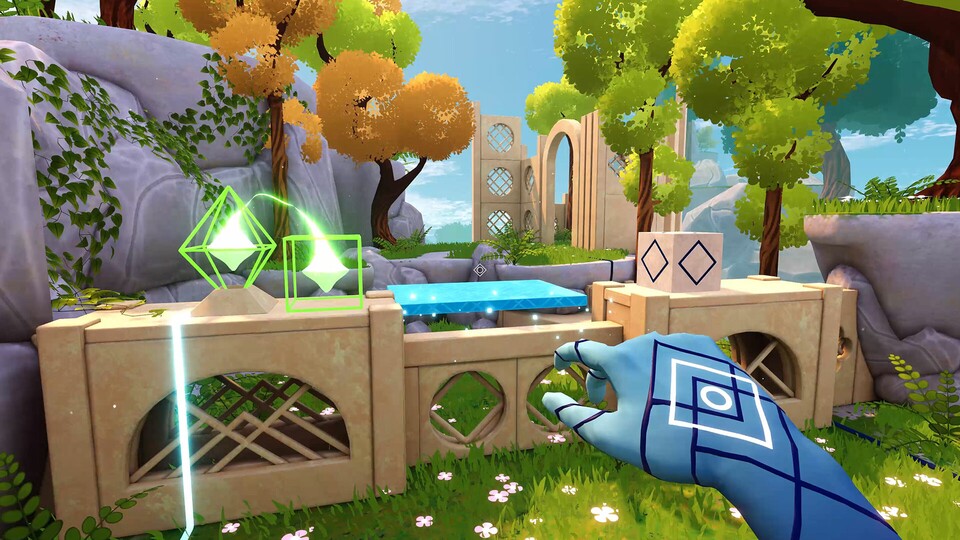 In diesem Rätselspiel sind wir eine unfreiwillige Versuchsperson für einen Rätselgarten.