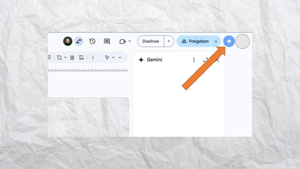 Habt ihr Gemini aktiviert, findet ihr den KI-Assistenten sowohl als Sidebar-Icon am oberen rechten Bildrand als auch in neuen Befehlen, die in eurem Menüs auftauchen.