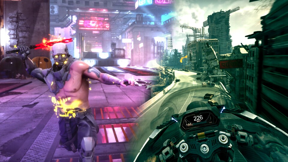 Ghostrunner 2 weckt mit seiner Motorrad-Action Erinnerungen an Cyberpunk 2077.