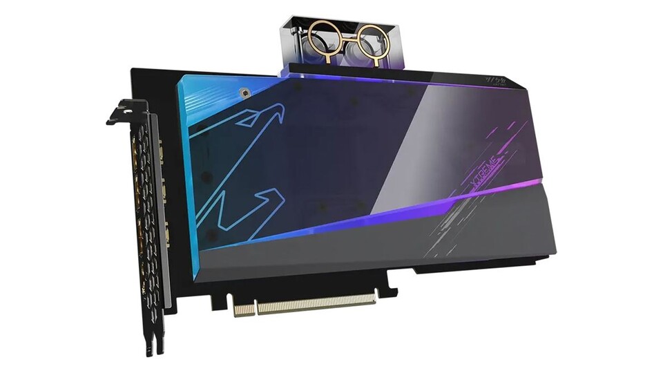 Durch das effiziente Waterforce Water Block-Kühlsystem arbeitet die Gigabyte AORUS GeForce RTX 4070 Ti stets im optimalen Temperaturbereich.