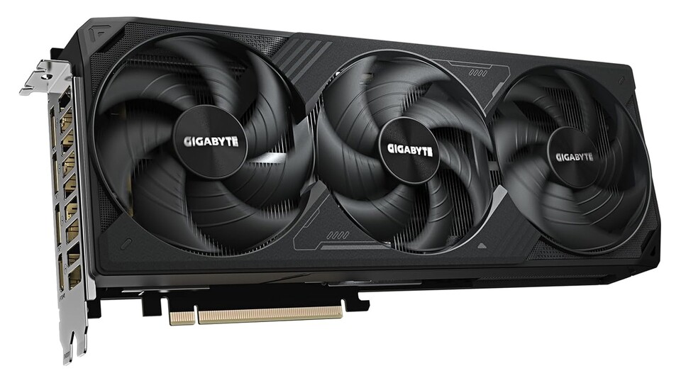 Der Windforce-Kühlkörper leitet die Abwärme effizient von leise von der GPU ab.
