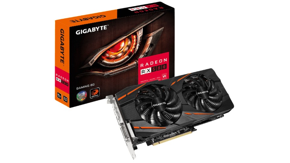 GIGABYTE Radeon RX 580 Gaming 8 GB (GV-RX580GAMING-8GD) für 189 € auf MediaMarkt.de