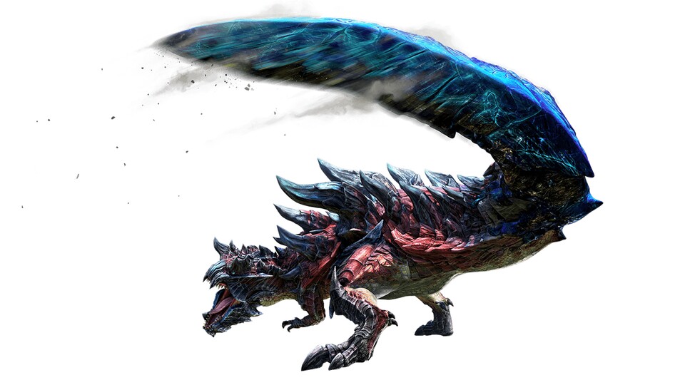 Glavenus wurde ursprünglich als eine Bodenversion von Rathalos entworfen.