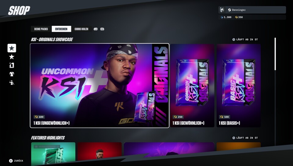 Zum Launch gibt es eine Kollaboration mit YouTuber KSI. Die eigentliche Karte ist nur ein zufälliger Spieler mit KSI-Skin.