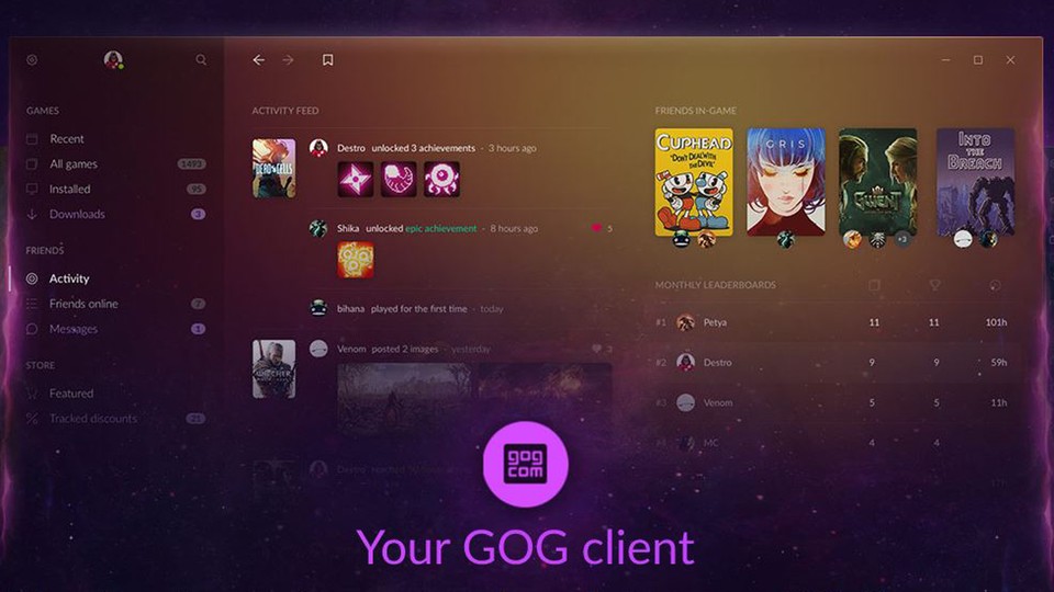Statistiken, Achievements und die Freundesliste quer über alle Plattformen hinweg - das soll GOG Galaxy 2.0 leisten.