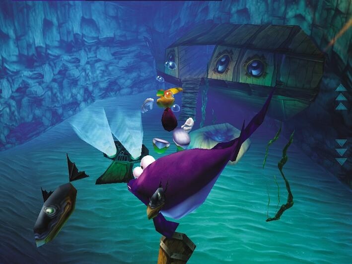 Rayman 2: Mit dem Knuddelhelden geht es auf der Jagd nach den Masken durch knallbunte Levels.