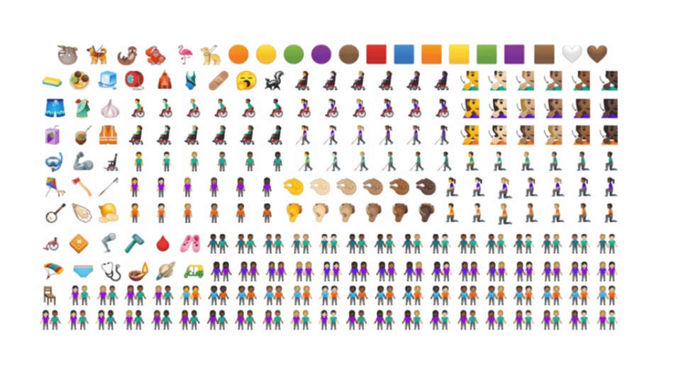 Google hat insgesamt 65 neue Emojis vorgestellt.