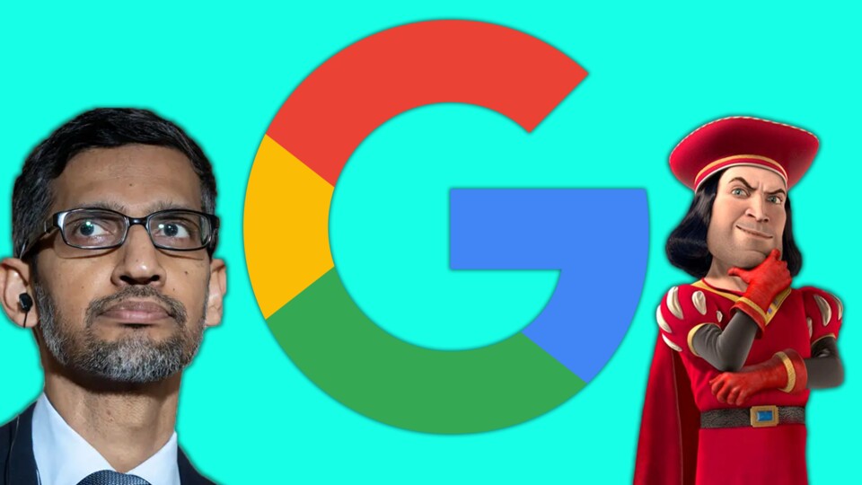 Google-CEO Pichai wird von seiner eigenen Belegschaft mit Shrek-Bösewicht Lord Farkquaad verglichen.