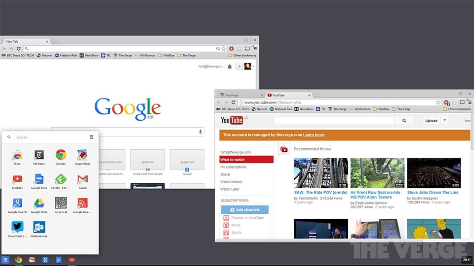 Eine Art Google Chrome OS in Windows 8 (Bildquelle: The Verge)