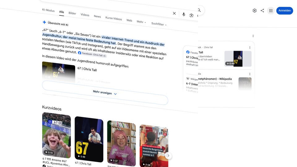 Bei dem Six-Seven Meme schwankt der gesamte Bildschirm.