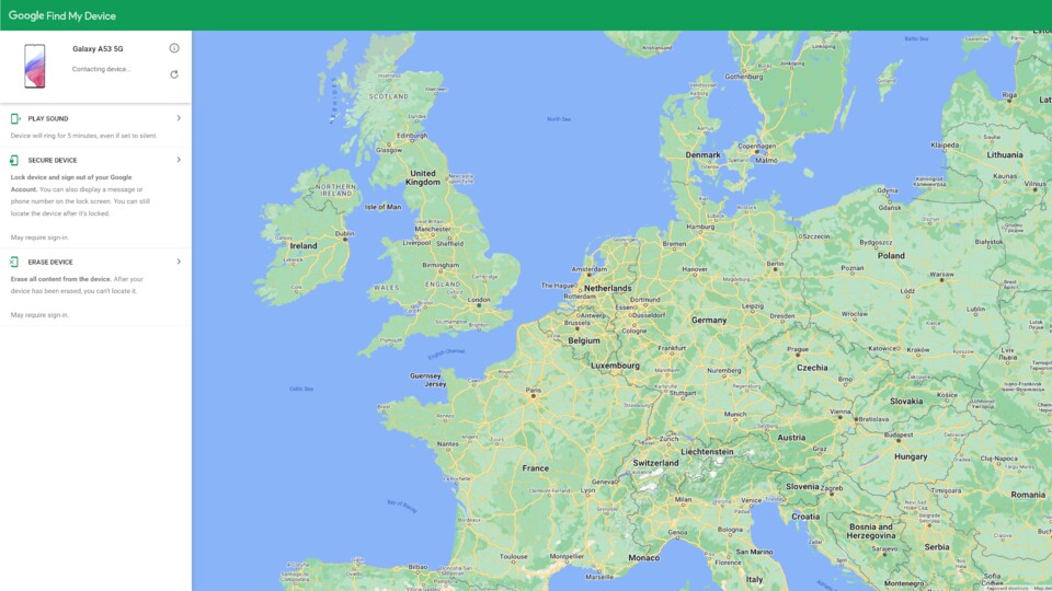 Auf einer Maps-Karte seht ihr, wo sich euer Android-Handy befindet.