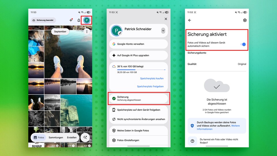 Braucht ihr kein Backup der Gerätedaten? Dann lässt sich die Synchronisierung auch ganz abschalten. (Bildquelle: Patrick S., GameStar)