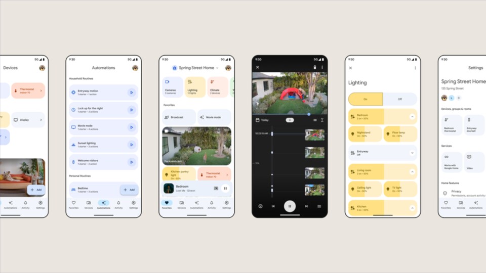 Zum Start von Matter überarbeitet Google seine Home-App.