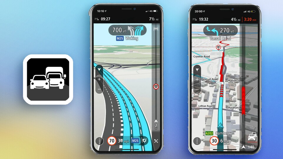 TomTom Go kommt neben der Navigation auch mit einem Spurhalteassistenten. (Quelle: TomTom Go)