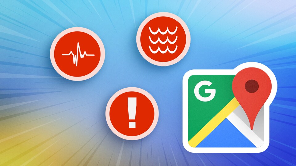 Google Maps zeigt euch mit speziellen Symbolen Katastrophen an. Was welches Symbol bedeutet, erfahrt ihr im Artikel.