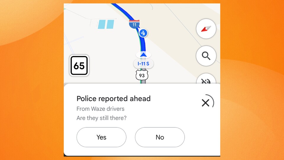 Daten von Waze-Nutzern werden in Google Maps kenntlich gemacht. (BIld: Reddit Truckin_18)