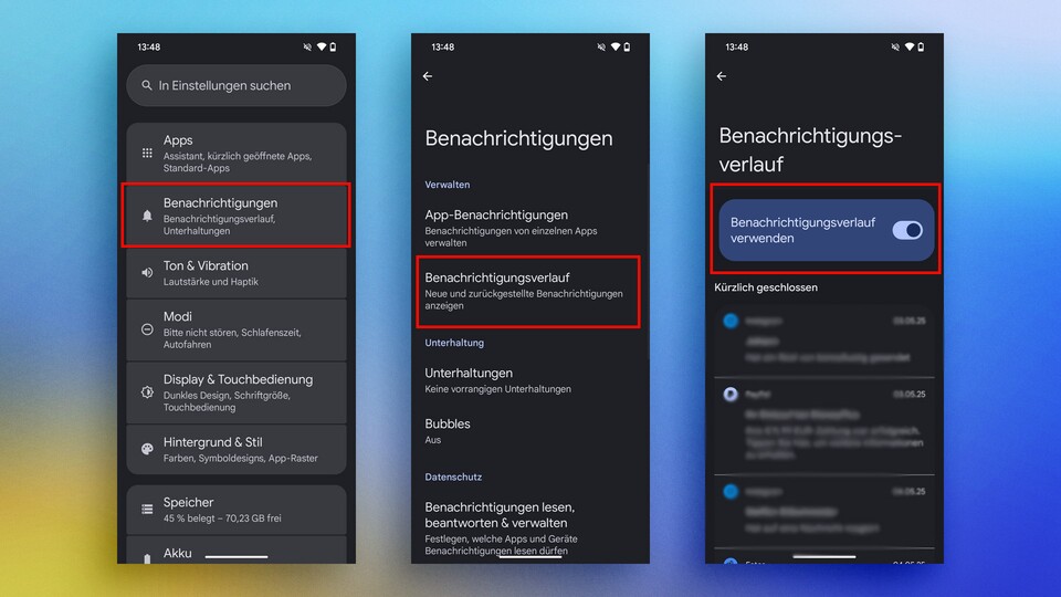 Google Pixel: Passiert es euch auch, dass ihr Benachrichtigungen versehentlich beiseite räumt, gibt es Abhilfe.