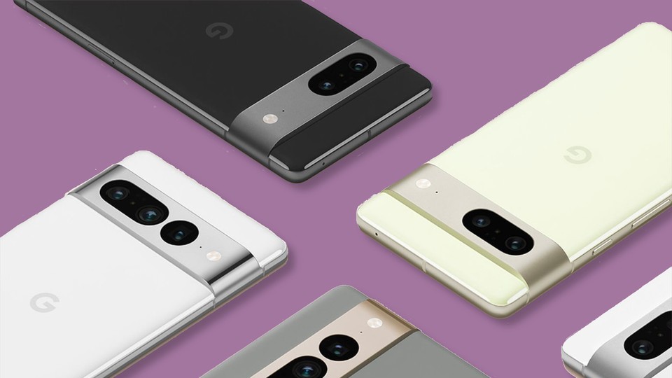 Obsidian, Snow + Lemongrass: Das Google Pixel 7 ist bei MediaMarkt in drei verschiedenen Farben erhältlich.