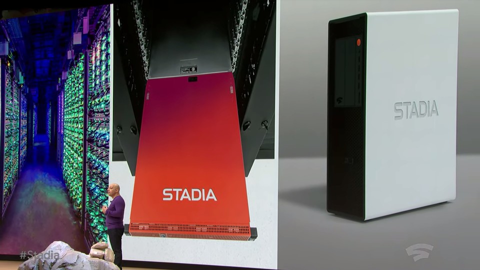 Die Hardware von Stadia steckt in den Rechenzentren von Google und ist für Entwickler erweiterbar.