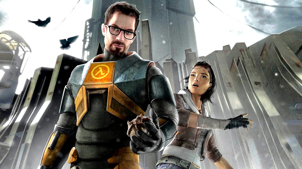 Gordon Freeman, der Protagonist von Half-Life, legt sich ordentlich ins Zeug, um die Erde vor der außerirdischen Invasion zu retten.