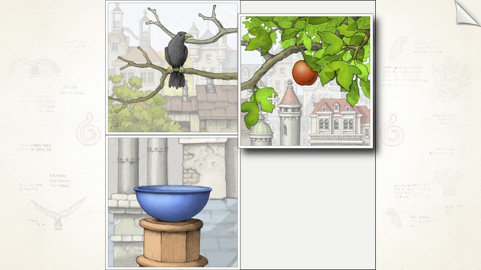 Gorogoas Puzzles funktionieren in erster Linie visuell und arbeiten viel mit Perspektivenwechseln.