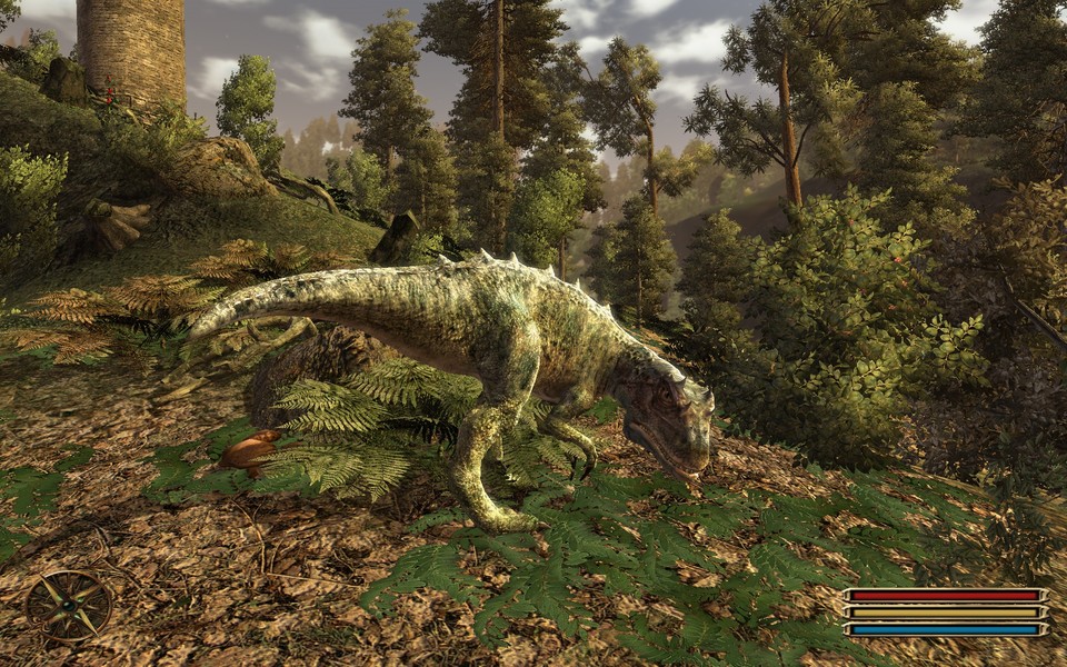 Könnte aus der Steinzeit stammen: ein Screenshot mit Dinosaurier.
