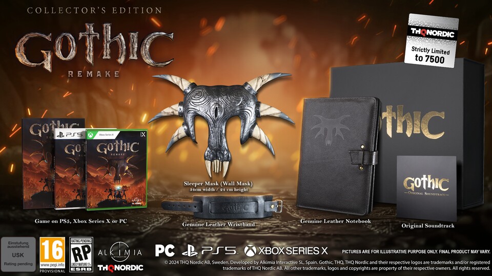 Für eingefleischte Fans: Mit Lederarmband, mit Leder eingebundenem Notizbuch, dem Soundtrack und einer Maske des Schläfers zum An-die-Wand-Hängen.