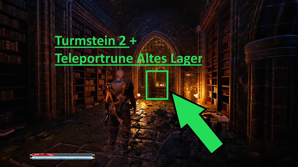 Sobald die Untoten endlich schweigen, müsst ihr nur noch diese Gittertür knacken. Dahinter bekommt ihr endlich den Teleport ins Alte Lager und weitere Belohnungen.