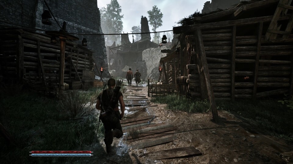 Selbst der lästige Mud kann mir bei diesem Anblick nicht die Laune verderben: Ich kann es kaum erwarten, das Alte Lager in wunderschöner Unreal-Engine-5-Grafik zu erkunden!