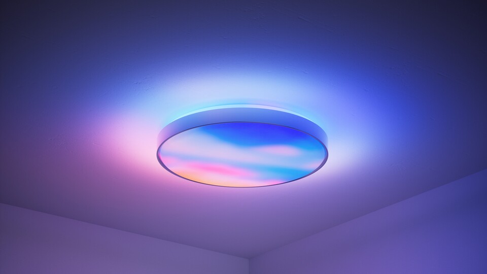 Das Govee Ceiling Light Ultra soll für besonders bunte Farben an der Decke sorgen. Bildquelle: Govee.
