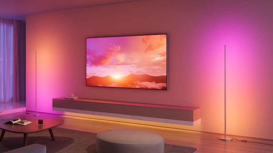 Die LED-Lampen von Govee müssen keineswegs in nur einer Farbe leuchten – ihr könnt jede Zone einzeln steuern.