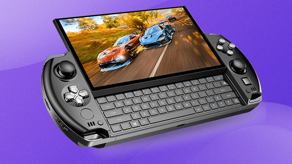 Der GPD Win 4 hat eine eingebaute Tastatur unter dem 6-Zoll-Display. (Bildquelle: GPD, Indiegogo)