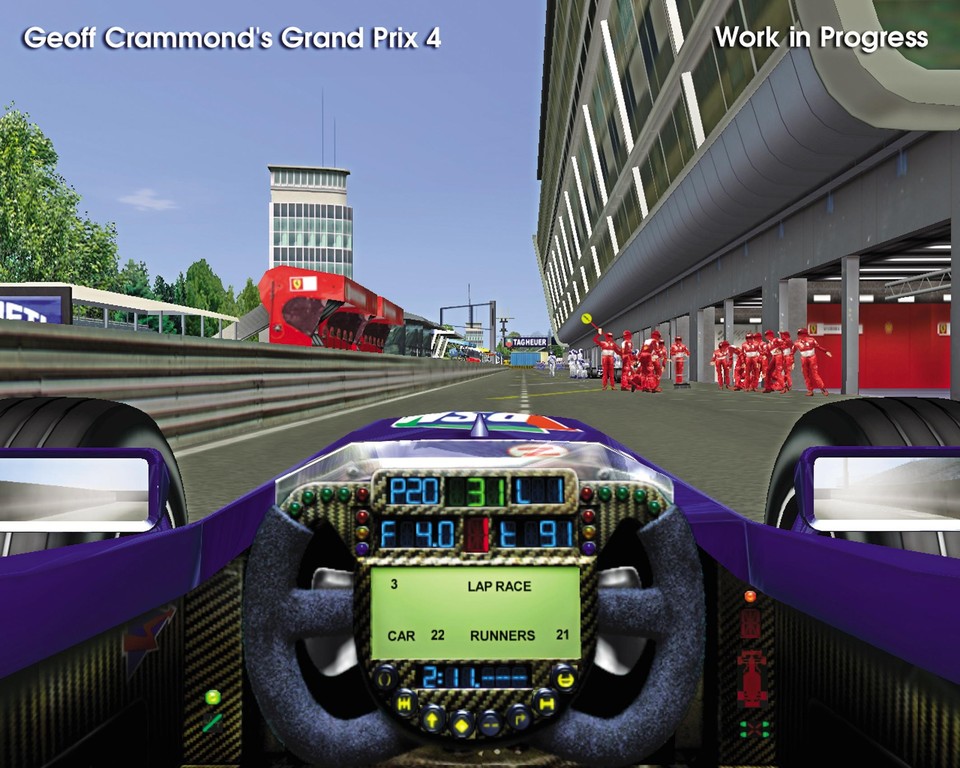 Trotz der großen Sichtweite gibt's bei Grand Prix 4 - einen schnellen PC vorausgesetzt - kein unschönes »Aufpoppen« ferner Objekte.
